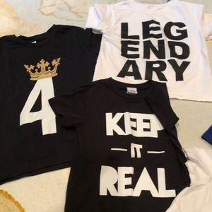 “LOT OF”  Unique T-shirt’s for boys size 3 and 4